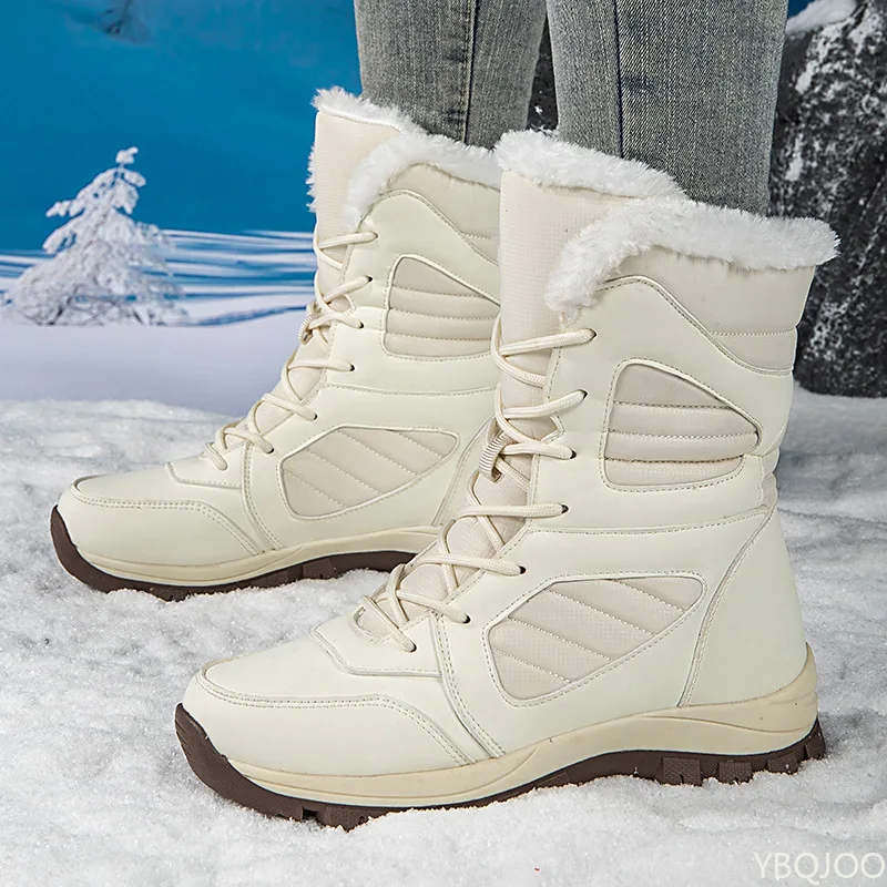 Men'S Shoes Water Resistant - Winter-High-Top, dicke, kältebeständige, warme, wasserdichte Herrenschuhe