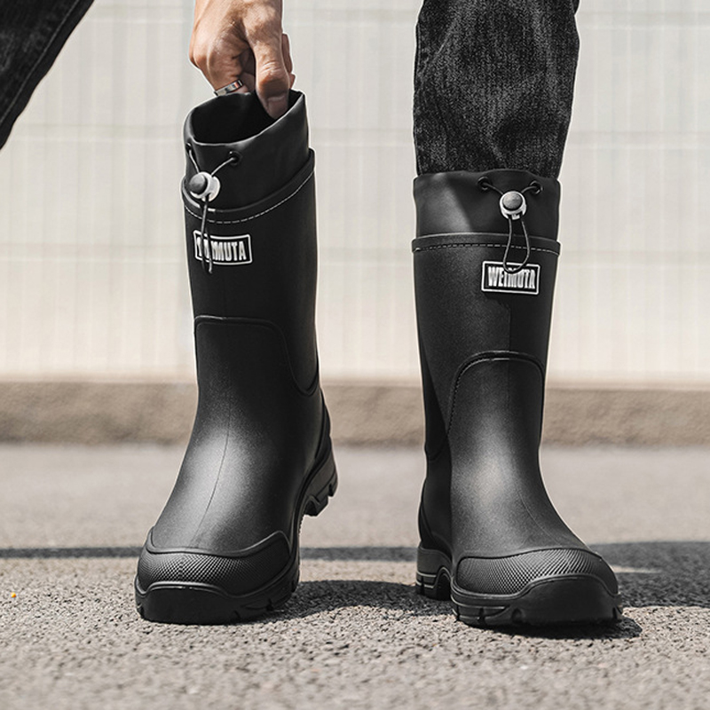 Men'S Shoes Water Resistant - Robuste Regenstiefel für Damen, mittelhohe, rutschfeste