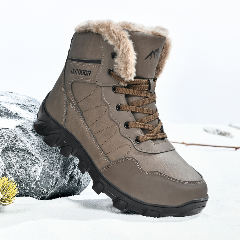 Men'S Shoes For Tennis - Herren-Winterstiefel, warm, wasserdicht, rutschfest, Plüsch-Sneaker, Schuhe
