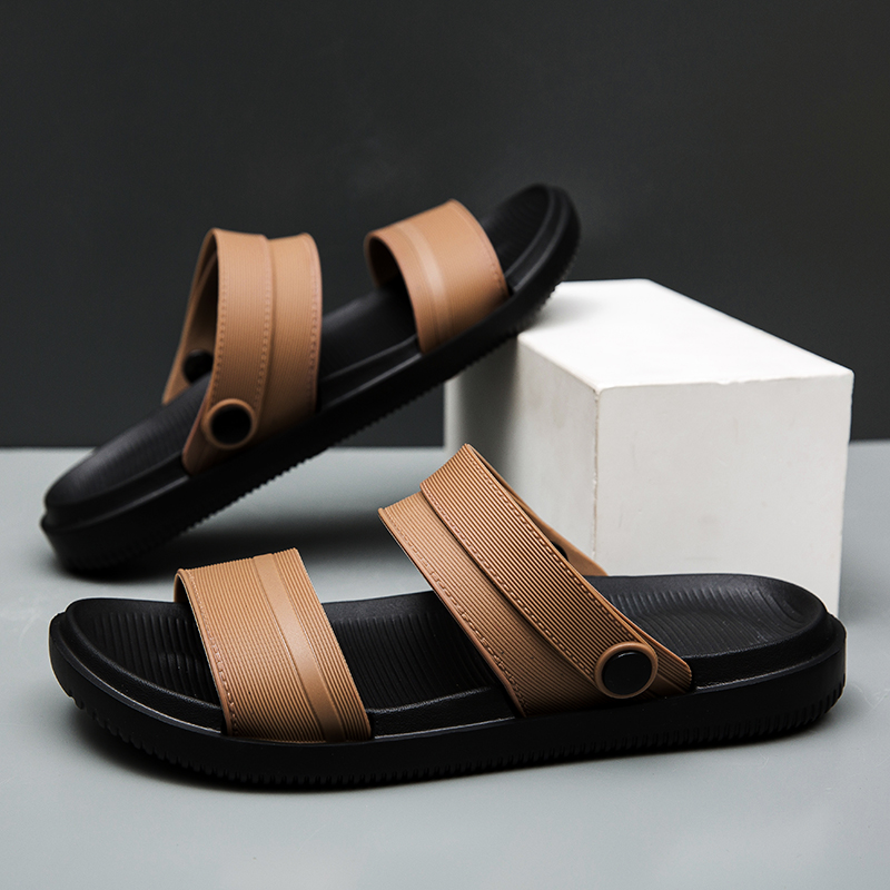 Sandal Sport Outdoor - Sommer-Herren-Hausschuhe, flache Sandalen, Größe 40–45, Fahrschuhe,