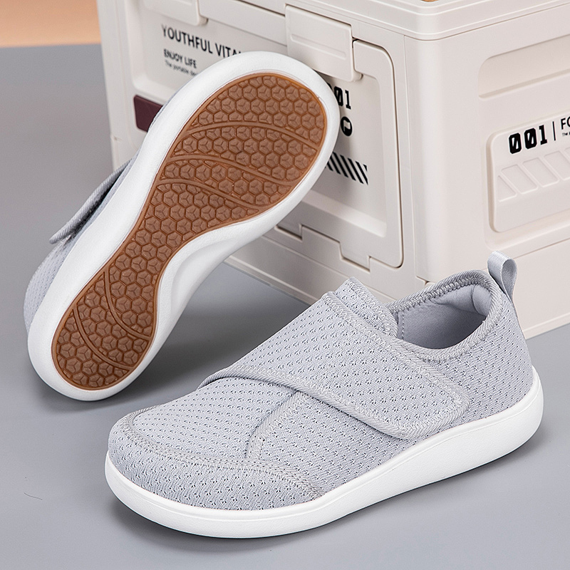 Men'S Shoes Diabetic - Offene Schuhe für Senioren, Verstellbare Diabetiker-Schuhe,