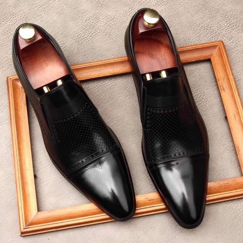 Men'S Shoes Size 43 In Us - Business-Lederschuhe für Herren, Echtleder, Dreifach geschnitzt,