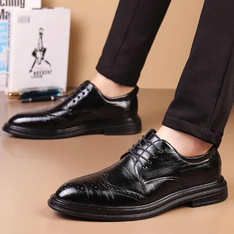 Men Shoes Clearance - Einfarbig Schwarz Frühling Herbst Herren Formelle