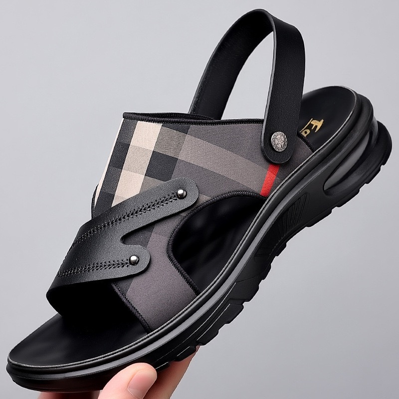 Sandal Sport Outdoor - Sommer männer Sandalen Luxus Rindsleder Sandale