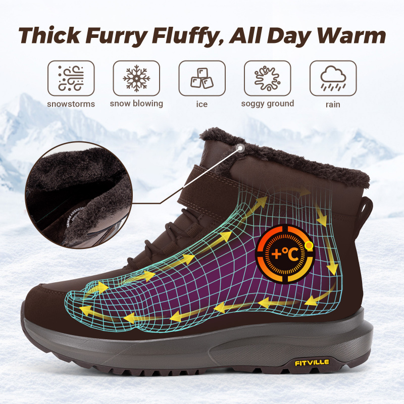 FitVille Herren Winterstiefel, – Men'S Shoes Water Resistant Bewertung und Preis