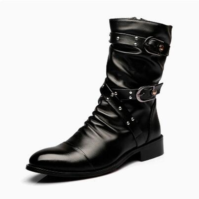 Modische Herren-Lederstiefel H – Men Shoes Size 46 Bewertung und Preis