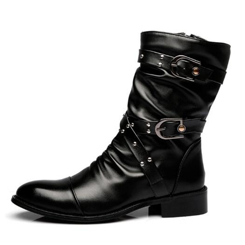 Modische Herren-Lederstiefel H – Men Shoes Size 46 Bewertung und Preis