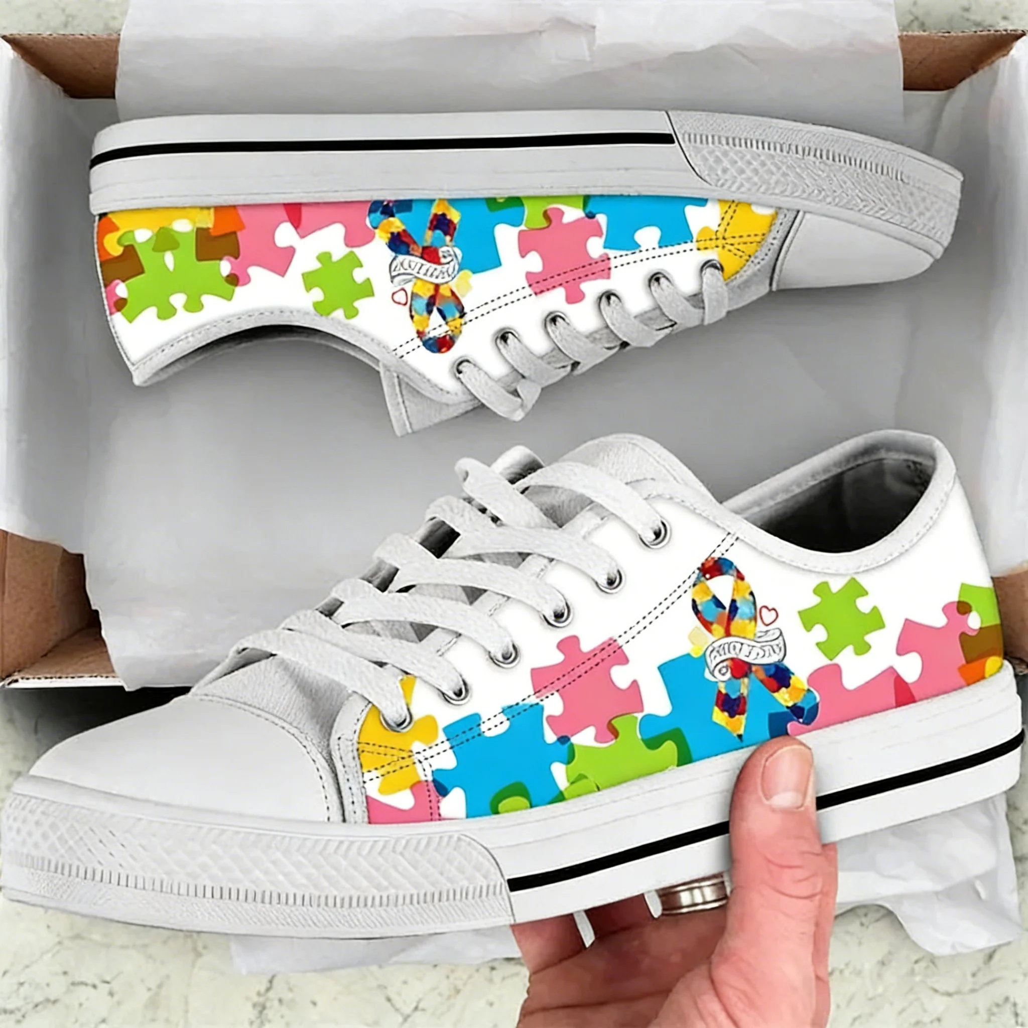 Autism Awareness Krebsband-Des – Men'S Shoes For Tennis Bewertung und Preis